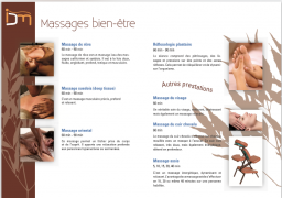 Plaquette Idée-Massage